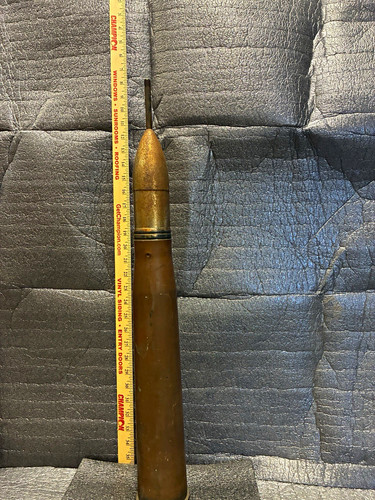 Brass artillery shell - brass,